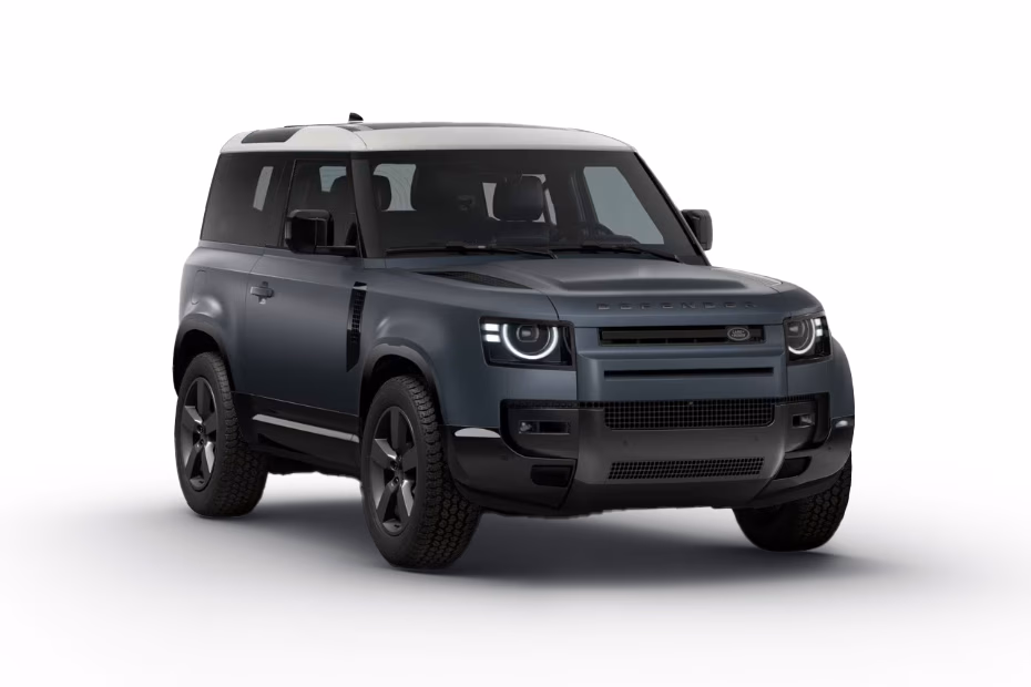 Land Rover Defender in Tasman Blue Matte White DT