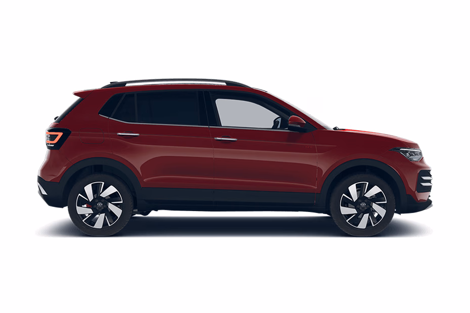 Volkswagen Taigun in Wild Cherry Red Metallic